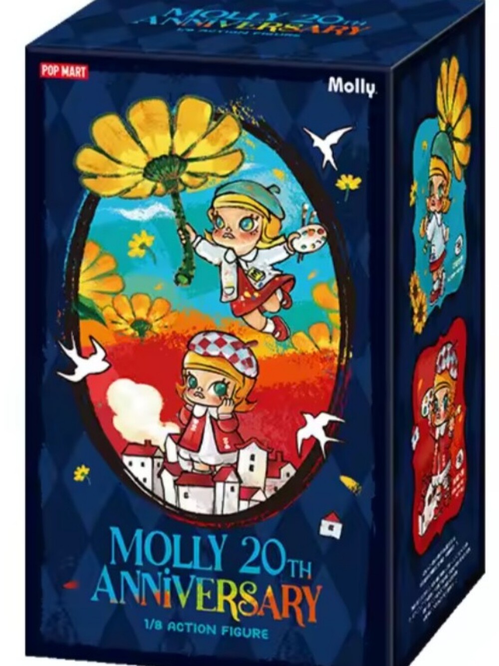 Molly 20th Anniversary Pop Mart 1/8 Figure Box - sealed blind box.